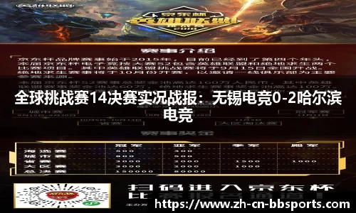 全球挑战赛14决赛实况战报：无锡电竞0-2哈尔滨电竞